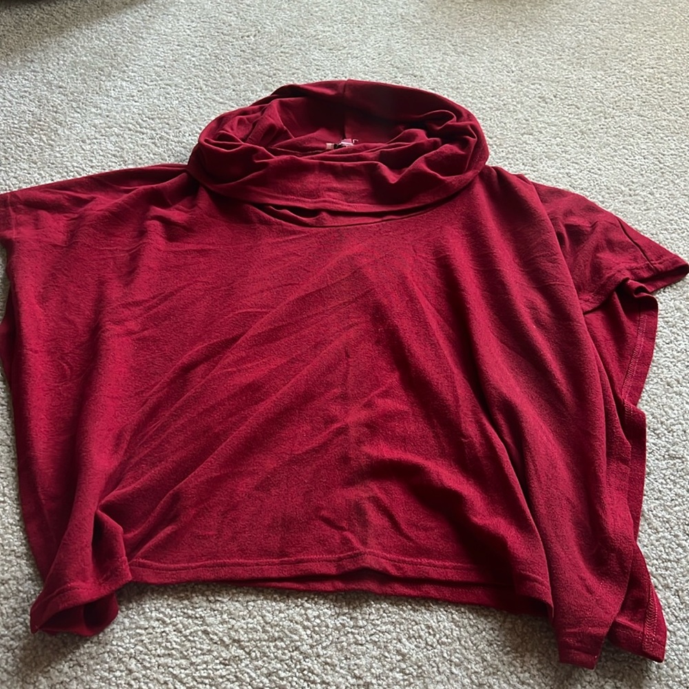Sleeveless Cowl Neck Poncho Sweater